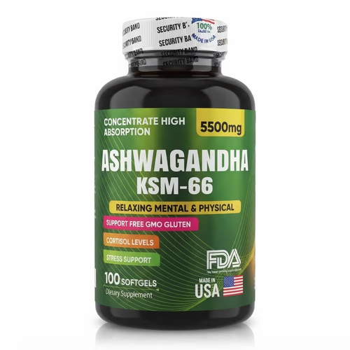 Ashwagandha Original KSM66 100 Cápsulas