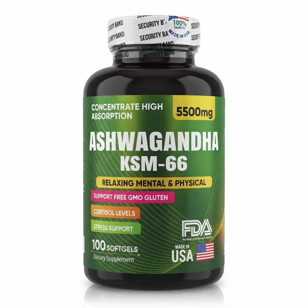 Ashwagandha Original KSM66 100 Cápsulas