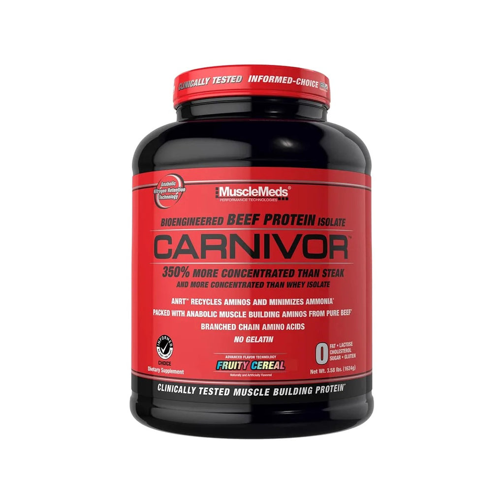 Carnivor 4 libras de MuscleMeds. Imagen de referencia: el sabor que aparece en el envase puede variar.