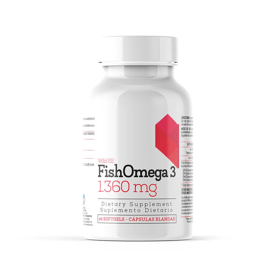 Fish Omega 3 1360 mg 60 Cápsulas Healthy America